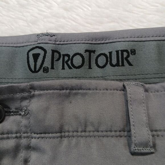 ProTour Golf/Athletic Pants. Men's 38/30. Grey. Lightweight, Stretch Waist...... - Picture 3 of 9